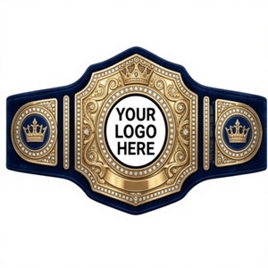 Cinturón de Campeonato de Lucha Libre UFC con Logotipo Personalizado, Talla Adulto, para MMA, Karate, Grappling, Taekwondo, Artes Marciales - Product Image 1