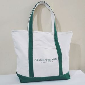 Sac fourre-tout en toile de coton bio recyclé et réutilisable, avec poignées en corde, imprimé avec logo personnalisé, taille OEM, respectueux de l'environnement - Product Image 2