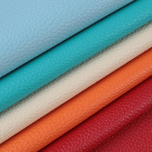 Litchi Texture PVC Tissu Feuilles Étanche Imprimé Rouleau Faux <span class=keywords><strong>Cuir</strong></span> pour Usage Décoratif pour Boucles D'oreilles Sacs et Cas de Téléphone - Product Image 3