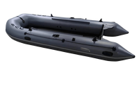 4.5m bateau pneumatique SD450 couleur gris foncé avec PVC 0.9mm