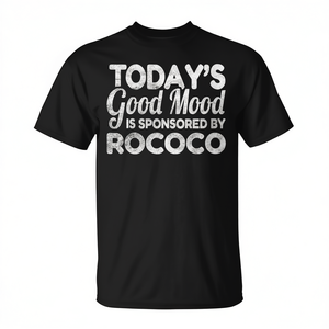 T-Shirt Rococo a Maniche Corte con Collo Rotondo Unisex per Adulti, per Attività Promozionali, Stampa Serigrafica - Product Image 2