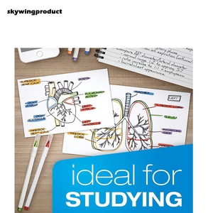 skywingproduct OEM Printed Custom Wholesale Top Quality 180gsm Heavyweight 6x9'' <strong>Pollack</strong> Index Cards With White Plain For Study - Product Image 5