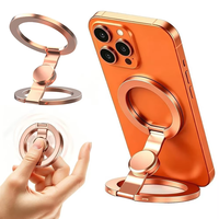 Support magnétique pliable pour téléphone, aimant puissant N45 double face, rotation à 360° °   Support rotatif pour téléphone portable et étui, idéal pour la gym et les voyages, compatible avec tous les modèles