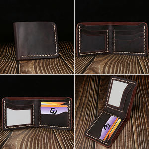 <span class=keywords><strong>Portafoglio</strong></span> in <span class=keywords><strong>vera</strong></span> <span class=keywords><strong>pelle</strong></span> da uomo in <span class=keywords><strong>vera</strong></span> <span class=keywords><strong>pelle</strong></span> stile Vintage Bifold breve fatto <span class=keywords><strong>a</strong></span> <span class=keywords><strong>mano</strong></span> pieno fiore - Product Image 5