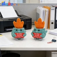Poupée au crochet faite main sur mesure OEM, mini-amigurumi, jouet énergétique positif pour cadeau d'amie, fournitures pour petites entreprises