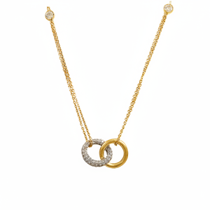 14K Solid Gold <b>Ring</b> Fashion Charm Trend Original <b>Necklace</b> Fine Jewellery for Women Made in Turkey - Product Image 2