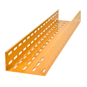 Goulotte de câblage métallique en acier rainurée colorée, peinte par pulvérisation, ignifuge, ventilée, qualité supérieure garantie, OEM - Product Image 4