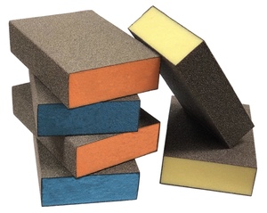 Bloques de esponja de lijado, almohadillas de lijado de <span class=keywords><strong>doble</strong></span> cara, herramientas abrasivas de papel de lija multiusos - Product Image 1