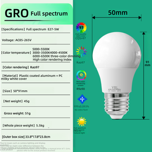 Bombilla LED Ra97 E27, 5W-25W Regulable, 30000 Horas IP42, Certificación CE para Iluminación <span class=keywords><strong>de</strong></span> Hogar, Oficina y Estudio - Product Image 5
