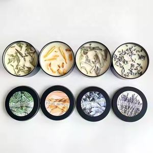 Bougies de sauge blanche Palo Santo Cedar Home bougie parfumée énergie nettoyant lavande feuille de sauge bougies de soja pour les bavures - Product Image 1