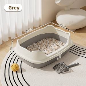 Extra Large High-Sided Cat Litter Box <strong>with</strong> Low Entry,Deep Anti-Scatter Pan for Senior &amp; Short-Leg Cats,Includes Heavy-Duty Scoop - Product Image 6
