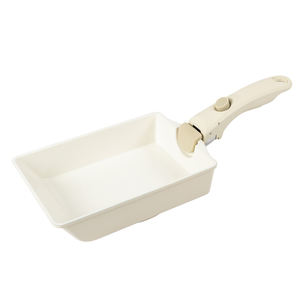Poêle rectangulaire Tamagoyaki en céramique d'aluminium antiadhésive avec poignée <span class=keywords><strong>amovible</strong></span>, poêle à frire japonaise détachable pour omelette, poêle à œufs - Product Image 2