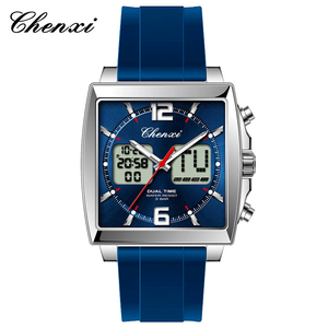 LYN-311 <strong>Dawn</strong> Multi Functional Men's <strong>Watch</strong> Calendar Waterproof Night Light Men's <strong>Watch</strong> Square Silicon Electronic <strong>Watch</strong> - Product Image 1