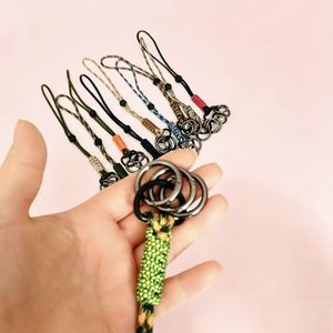 Zinc Alloy Round Keychain With <b>Spring</b> <b>Clip</b> For Outdoor Hiking Gear And Dry Sack Use - Product Image 2