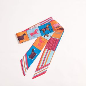 Tied Bag Handle <strong>Silk</strong> <strong>Scarf</strong> <strong>Women</strong> Fashion Design Small Skinny Neck <strong>Scarf</strong> for Lady - Product Image 6