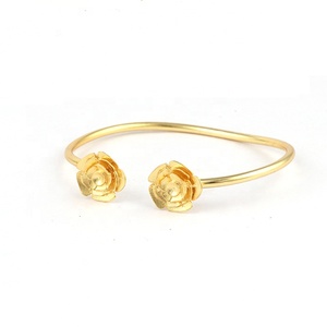 Brass Material Bangle & <b>Bracelets</b> Handmade Gold Plated <b>Fashionable</b> Adjustable <b>Cuff</b> Bangle <b>Bracelet</b> Jewelry for Her Products - Product Image 1
