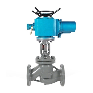 Válvula de Globo Eléctrica Motorizada con Brida de Acero Inoxidable 304/316, 150LB, JIS 10K, 1.6MPa, WCB, Antiexplosión, AC380V, 4-20mA - Product Image 2