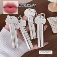 Porte-clés Bily Bear, gloss à lèvres hydratant, imperméable, effet miroir, transparent, effet verre, repulpant, hydratant