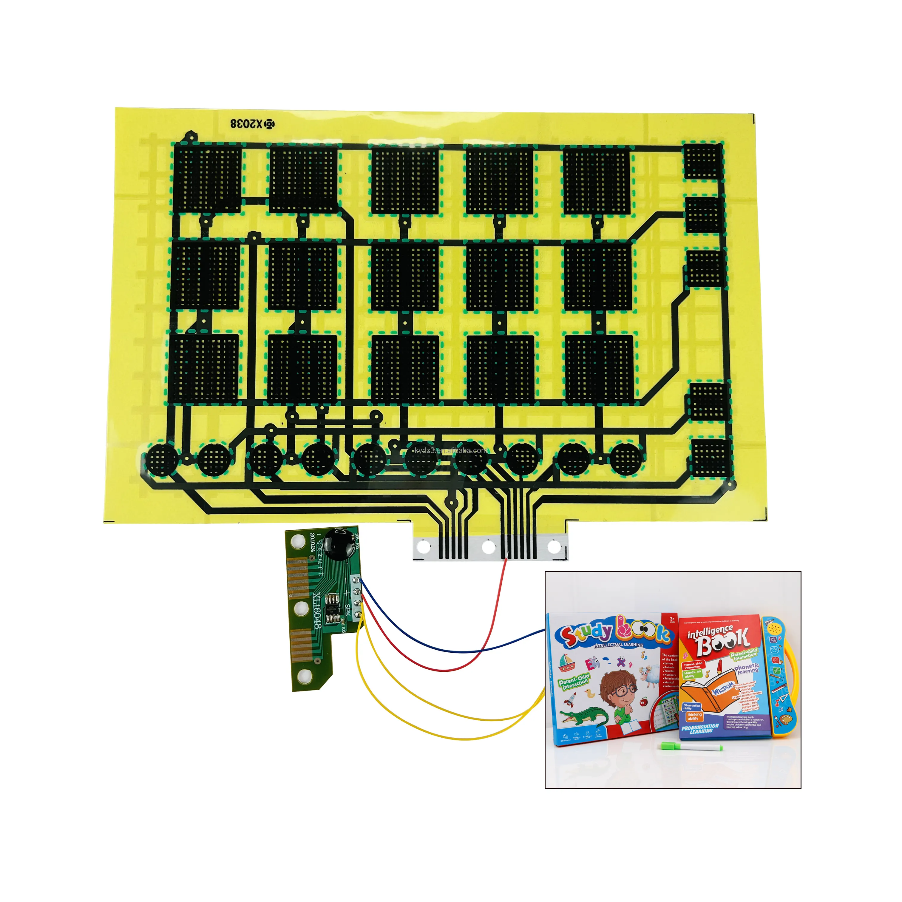 Trung Quốc tùy chỉnh nhà sản xuất E-book đồ chơi pcba Board cuốn Sách điện tử PCB board chip câu đố đồ chơi pcba bảng mạch
