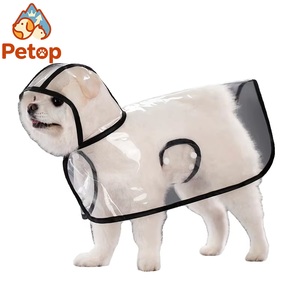 Impermeable Transparente <span class=keywords><strong>para</strong></span> Perros y Gatos Petop, Ajustable, Transpirable y Ligero, <span class=keywords><strong>para</strong></span> Perros Pequeños, Uso en Exteriores - Product Image 1