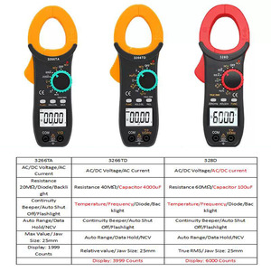 3266TD Đồng hồ vạn năng có độ chính xác cao Đồng hồ đo nhiệt độ Tần số điện dung Dòng điện kẹp Đồng hồ đo điện lạnh - Product Image 2