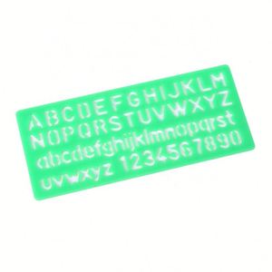Juego de 4 reglas de plástico miniatura con alfabeto y números para manualidades, kit de dibujo hueco, fabricado en China, Zhejiang, modelo R0029 - Product Image 3