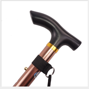 Muletas de expansión plegables para ancianos, <span class=keywords><strong>con</strong></span> <span class=keywords><strong>dos</strong></span> asas, bastón de escalada al aire libre - Product Image 2