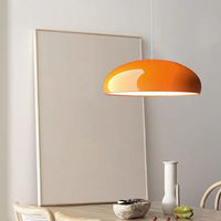 Lustre LED moderne italien et danois, coloré, semi-circulaire, à hauteur réglable, avec variateur d'intensité et commande par interrupteur, pour salle à manger
