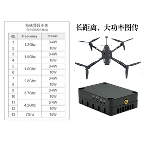 LekDro Liankezhuo VTX 3.7G 4.2G 3W ชุดส่งสัญญาณวิดีโอพลังงานสูงสำหรับโดรนแข่ง FPV พร้อมกล้อง อลูมิเนียมอัลลอย ระยะส่ง 10 กม. - Product Image 5