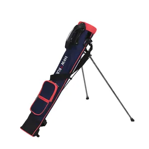 Özelleştirilmiş golf çanta omuz askısı hafif yapı pembe silah paketi 80cm golf çanta standı eki çoklu saklama torbaları