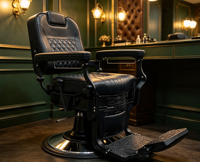 Chaise de barbier hydraulique inclinable vintage confortable de haute qualité pour salon de coiffure professionnel, mobilier de salon de rasage