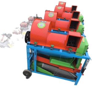 Mini <b>Harvester</b> Multifunctional Garlic Threshing Machine Gear Drive <b>Red</b> Color - Product Image 5