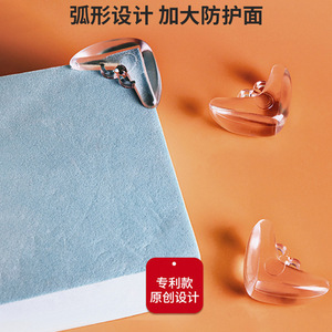 Longfa <b>Corner</b> <b>Protector</b> Transparent Plastic Waterdrop Shape For Furniture Edge Safety Guard - Product Image 3