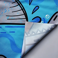 Pantalones Cortos Deportivos Elásticos Tejidos 100% Reciclados GRS, Estándar Oeko-Tex 100, Tela Estampada Personalizada con Resistencia al Agua Sin PFC