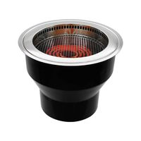Pinnovo Yakiniku Grill Table Marmite électrique et barbecue Grill Équipement de restaurant coréen Rôtissoire Barbecue professionnel