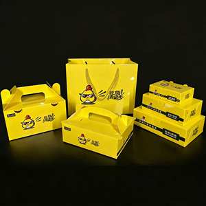 Caja de Papel Kraft Ecológica Personalizada para Pollo Frito, para Llevar, Comida para Llevar, Hamburguesa, Contenedor de Embalaje de Comida Rápida con Bisagras - Product Image 4