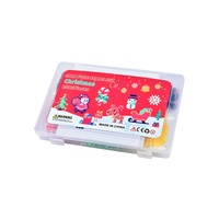 Ensemble de fabrication de perles sur le thème de Noël pour enfants Jinle, jouet éducatif DIY, perles EVA écologiques de 5 mm, boîte cadeau de Noël, 14+