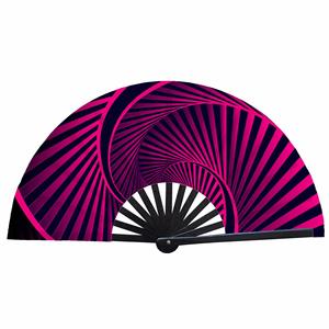 13-Inch Custom <b>Bamboo</b> Hand Fans Large Loud Noise Traditional Folk Art for Business Gifts for Line Dancing Rave Clack Hand Fan - Product Image 4