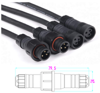Connecteur IP67 IP68 câble étanche connecteur PVC connecteur pour LED bande lumineuse usine M8 M13 2 3 4 5 broches