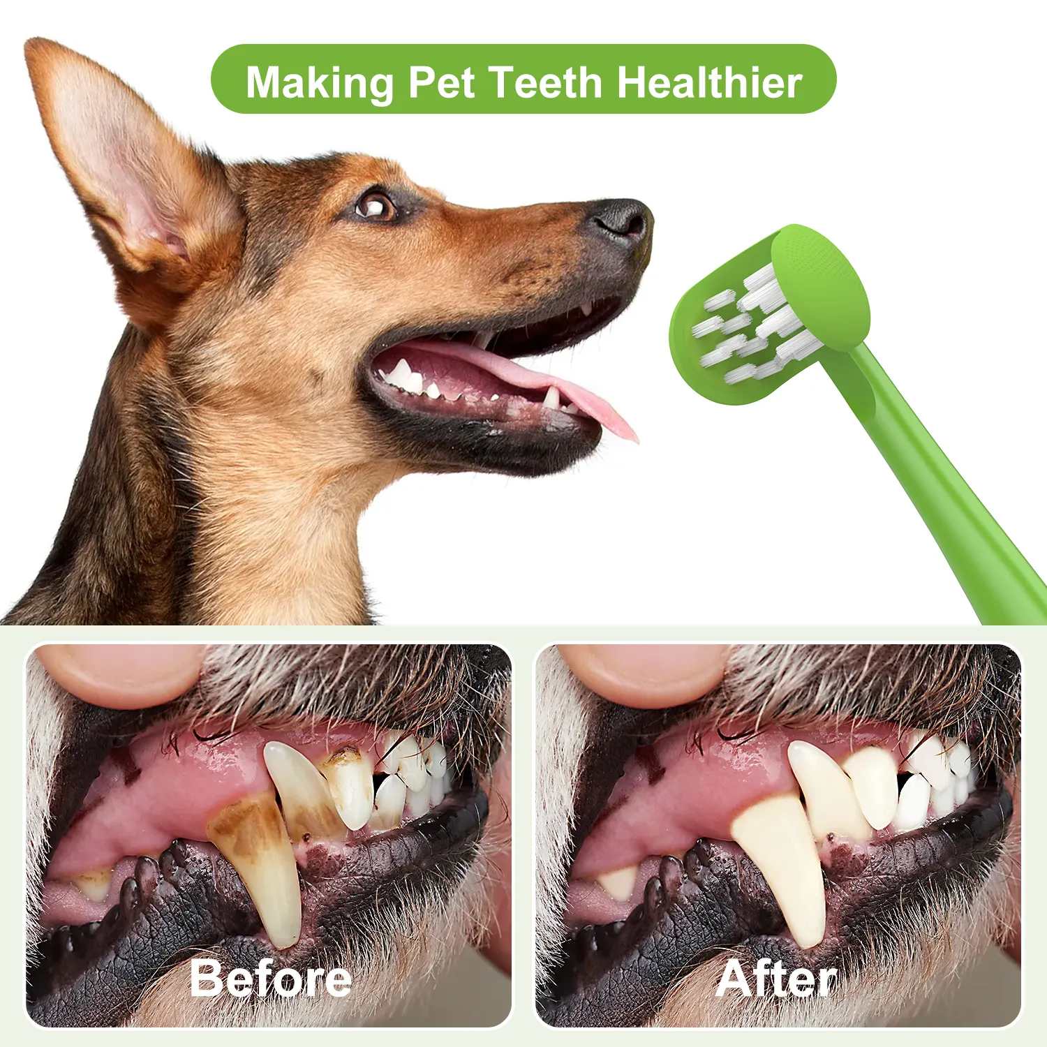 Soft Dog Cat Goma Massagem Dental Care Dentes Língua Escova De Limpeza Pet Toothbrush