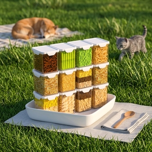 Friandises Biologiques Lyophilisées pour Chats : Viande de Poulet, Grains, Œufs de Caille, Poisson Jaune Séché, Nutrition pour l'Engraissement et la Santé des Poils - Product Image 5