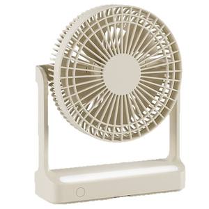 Mini ventilador de escritorio con función oscilante, motor sin escobillas alimentado por USB, diámetro de aspas de 7 9,9 pulgadas, para dormitorio, cocina, camping - Product Image 1