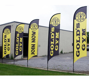 Nuoxin Tùy Chỉnh Lớn Bay Bãi Biển Cờ Cửa Hàng Biểu Ngữ Dấu Hiệu Hiển Thị Khuyến Mại Khổng Lồ Bánh Pizza Quảng Cáo Cờ Với Cực Kit - Product Image 5