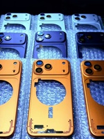 Carcasa Completa Dorada para iPhone 6 7 8g 8plus Se X Xr Xs 11 12 Promax 13 Mini 14 Plus, Conversión a 15 Pro Max 15 16promax