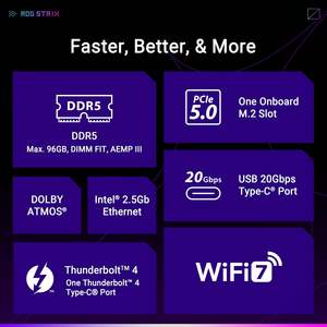 Tarjeta Madre Mini ITX Rog Strix B860 I Gaming WiFi, LGA 1851, DDR5, SATA, Windows 11, Intel B860, Venta al Por Mayor - Product Image 2