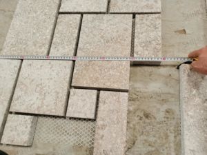 SH PIERRE Pierre Naturelle 602 Granit Stack Bond Français Motif Flammé Surface Machine Coupe Scié Bord Jardin Pavé Pavé - Product Image 5