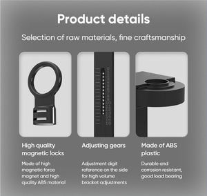 Fabricant magnétique verrouillable ABS mural 300ML savon shampooing bouteille support pour hôtel conditionneur <span class=keywords><strong>gel</strong></span> <span class=keywords><strong>douche</strong></span> support - Product Image 5