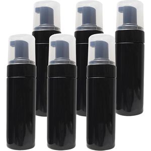 100ml/120ml/150ml/<b>200ml</b> Black PET Foam Soap Pump <b>Bottle</b> with PP Pump Screen Printed Custom Logo for Liquid Soap - Product Image 1