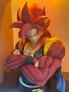 Busto de Resina de Super Saiyan Goku, Figura Coleccionable de <span class=keywords><strong>Dragon</strong></span> <span class=keywords><strong>Ball</strong></span> Z Pintada a Mano con Base de Exhibición con Logotipo - Product Image 3