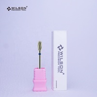Forme de baril arrondi de 4.0mm avec rainure de refroidissement Kits de fraises à ongles populaires pour polir l'outil stable à ongles étendu pour la beauté des ongles